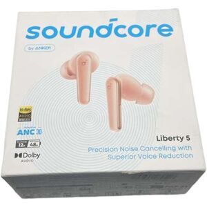 Soundcore Liberty 5 Anker ANC Earbuds Dolby 6-Mic AI Clear Calls RoseApricot